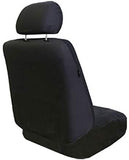 FH GROUP FB032GRAY114 Gray Unique Flat Cloth Car Seat Cover (w. 4 Detachable Headrests and Solid Bench)