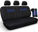 Motorup America Juego Completo de Fundas de Asiento para autocaravanas se Adapta a vehículos seleccionados para camión o Furgoneta SUV – Gris/Negro