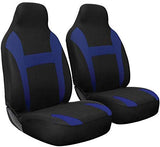 Motorup America Juego Completo de Fundas de Asiento para autocaravanas se Adapta a vehículos seleccionados para camión o Furgoneta SUV – Gris/Negro
