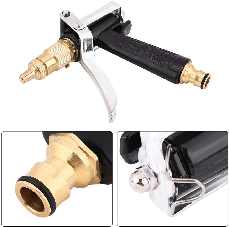 Pistola de Agua, Boquilla de Agua Multifunción Hogar Pistola de Agua de Alta Presión Spray Plástico Cobre Boquilla Para Lavado de Coches Jardín Riego