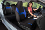 Motorup America Juego Completo de Fundas de Asiento para autocaravanas se Adapta a vehículos seleccionados para camión o Furgoneta SUV – Gris/Negro