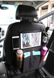 PUBAMALL Protector del asiento para el automóvil y Organizador para asiento trasero de automóvil (un par, Negro)