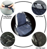 Eightnight mpermeable Antideslizante de Oxford Tela Tapa del Asiento del Animal doméstico Gato del Perro del Asiento Delantero del Asiento con cinturón de Seguridad para vehículos, Camiones SUVs