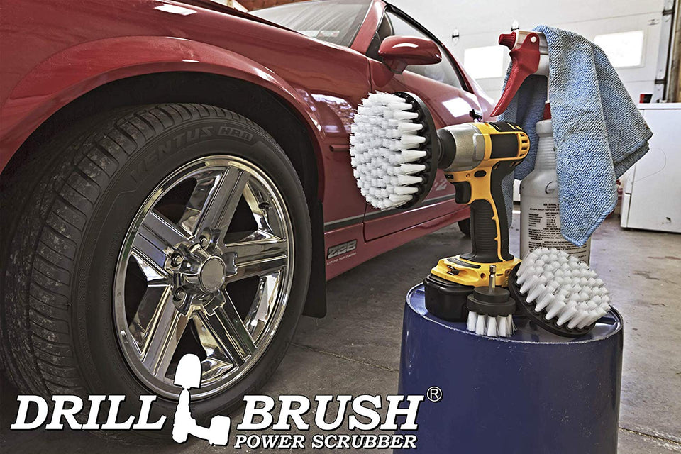 Accesorios para auto - Taladro Pincel - Lavado de coches - Wheel Brush - Alfombras de coche - Detalle del cepillo - limpiador de alfombras - Tapicería Cleaner - Accesorios Barcos - Limpiador de Vidrio