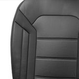 FH GROUP Cojines de Cuero sintético para Asiento de Coche, compatibles con Las Bolsas de Aire, Negro