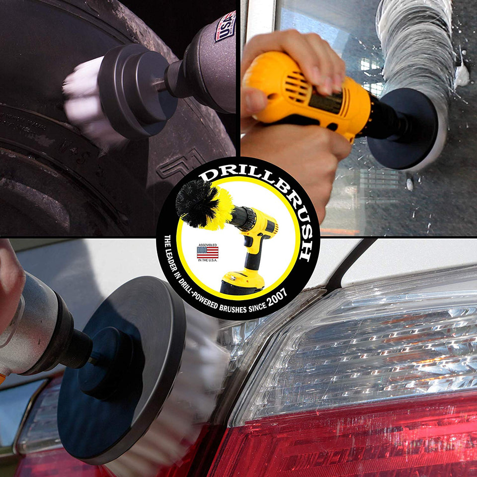 Accesorios para auto - Taladro Pincel - Lavado de coches - Wheel Brush - Alfombras de coche - Detalle del cepillo - limpiador de alfombras - Tapicería Cleaner - Accesorios Barcos - Limpiador de Vidrio